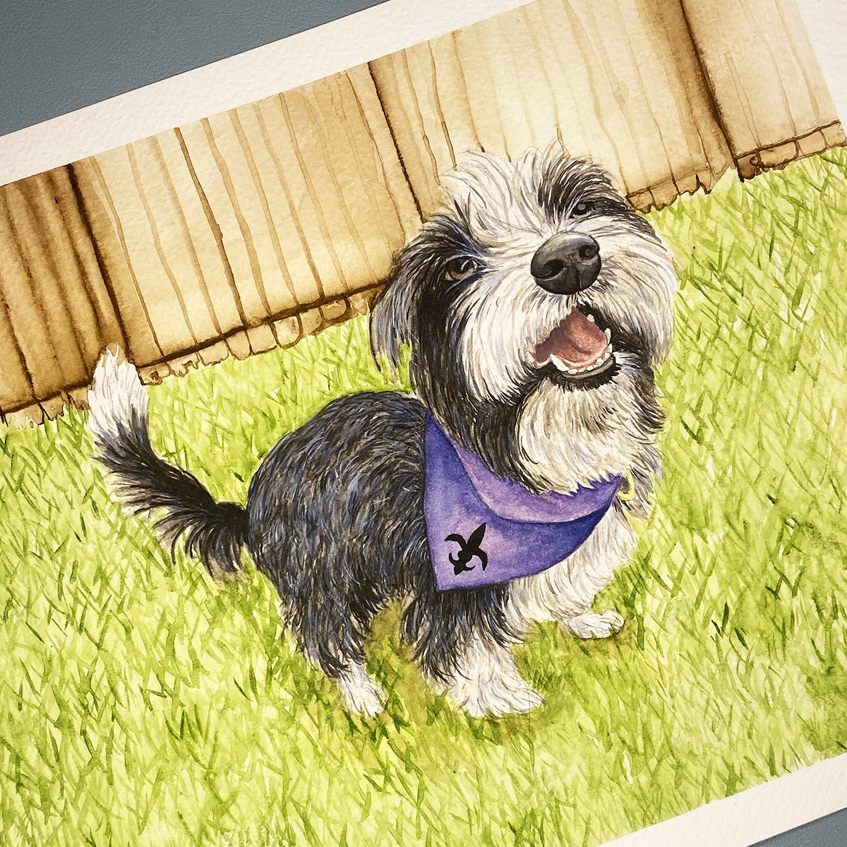 Custom Hand-Painted Watercolor Pet Portrait