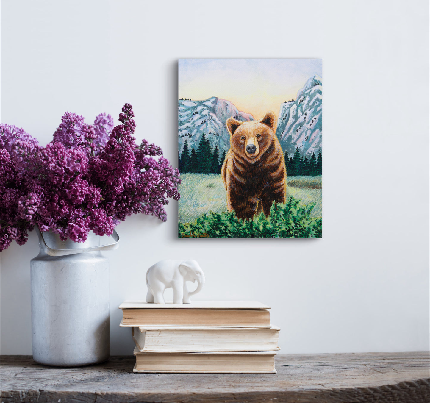 "Soulful Sentinel" - Bear - Original Watercolor Art