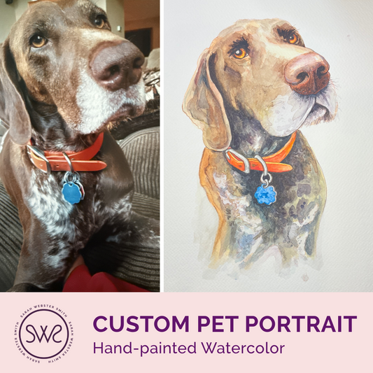 Custom Watercolor Pet Portrait