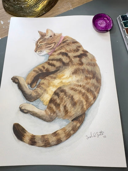 Custom Watercolor Pet Portrait