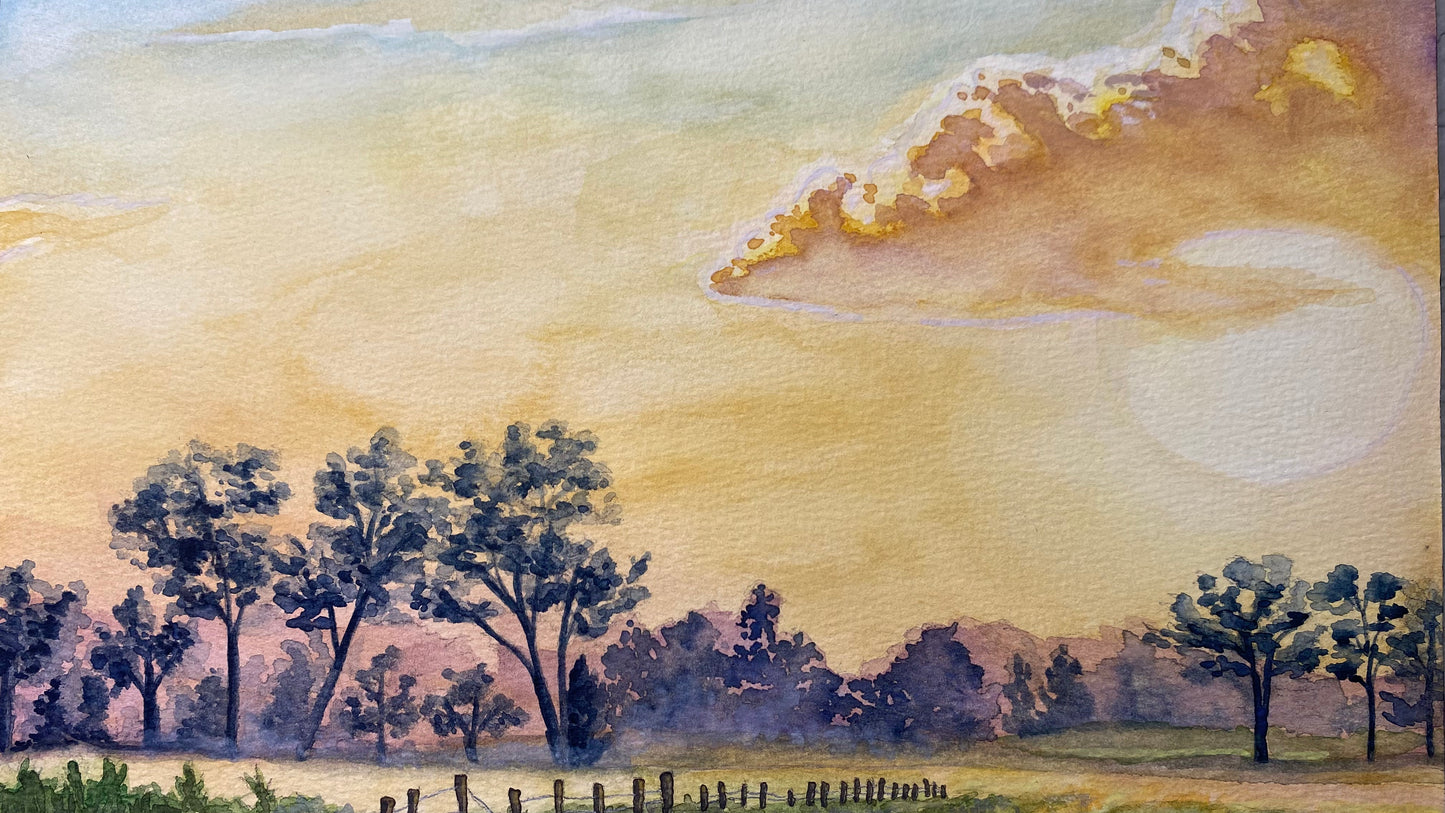 “Morning’s Gentle Whisper” Original Watercolor Art - Sarah Webster Smith LLC