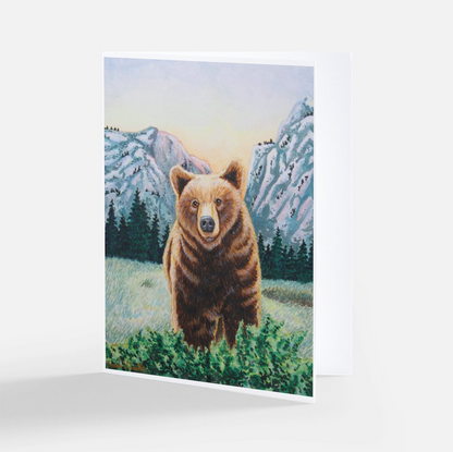 Bear Watercolor Art - Stationary Cards Watercolor Collection - Holiday Cards - Christmas Cards - Watercolor Art by Sarah Webster Smith